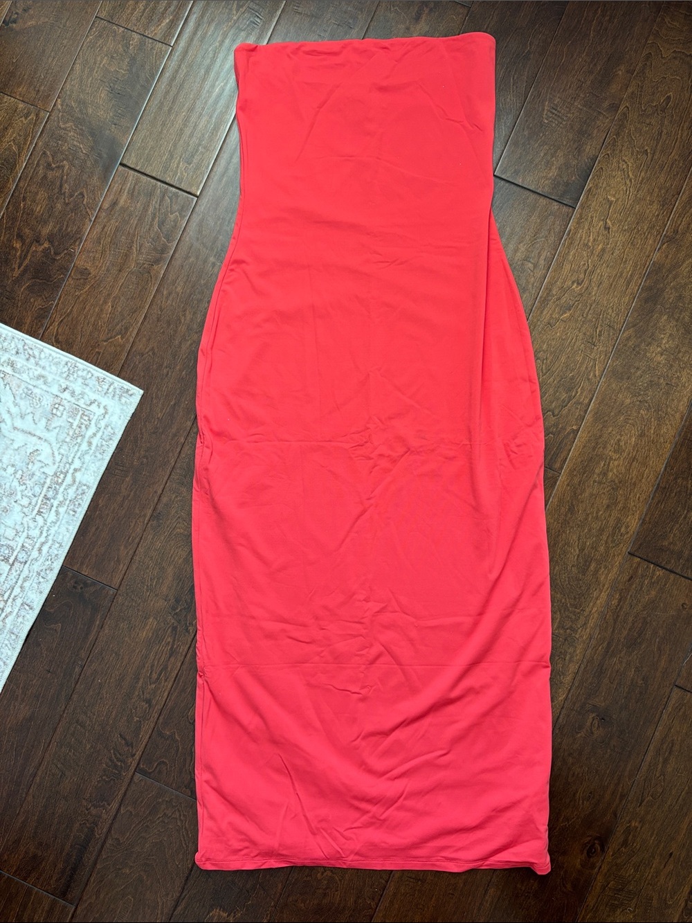 NWOT Aritzia Original Contour Enrapture Strapless Second Skin Maxi Coral Dress - Picture 2 of 9